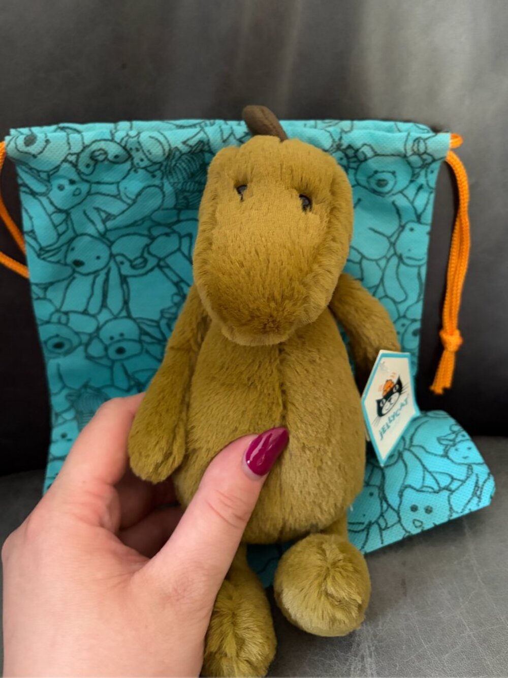 Jellycat Small Bashful Dino - Picture 4 of 4